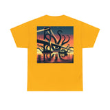 Kraken Sunset Cruise Heavy Cotton Tee