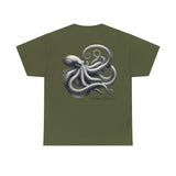 Kraken Pencil Drawing Heavy Cotton Tee