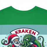 Kraken Christmas Santa Presents Heavy Cotton Tee