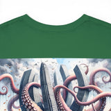 Kraken Swallowing Cities Heavy Cotton Tee