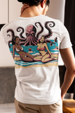 Bikini Girls Unisex Tee with Kraken Design