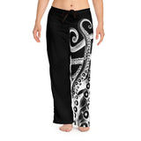 Kraken Logo Black Women's Pajama Pants (AOP)