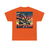 Kraken Sunset Cruise Heavy Cotton Tee