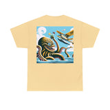 Kraken Sea Plane and Cocktails Heavy Cotton Tee