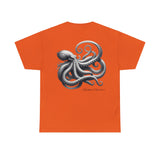 Kraken Pencil Drawing Heavy Cotton Tee