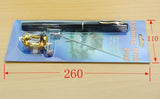 Genuine mini ice fishing pen pole fishing rod fishing rod with drum set, small sea pole portable fishing rod.