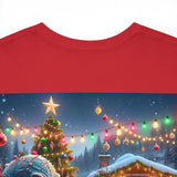 Kraken Christmas Day Snow Heavy Cotton Tee