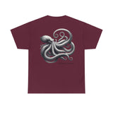 Kraken Pencil Drawing Heavy Cotton Tee