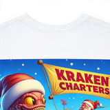 Kraken Christmas Santa Plane Heavy Cotton Tee