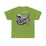 Kraken Pencil Drawing Heavy Cotton Tee