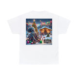 Kraken Christmas Day Snow Heavy Cotton Tee