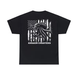 Kraken B&W Flag 2 Heavy Cotton Tee